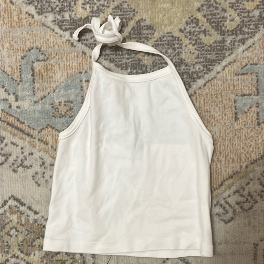 BRANDY MELVILLE| Women's White Halter Top